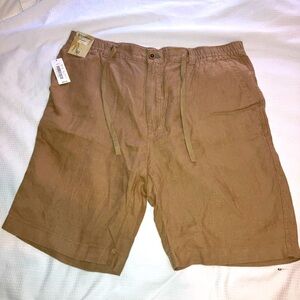 Caribbean Round tree Yorke Linen Shorts Size 42 NWT